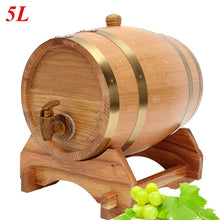 Load image into Gallery viewer, 1.5/5/10/20L Oak Pine Wine Barrel Storage Special Barrel Storage Bucket Beer Casks More Mellow And Flavorful
