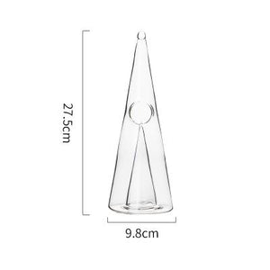 Decanter Handmade Crystal Red Wine Brandy Champagne Glasses Pyramid Decanter Bottle Jug Pourer Aerator For Family Bar