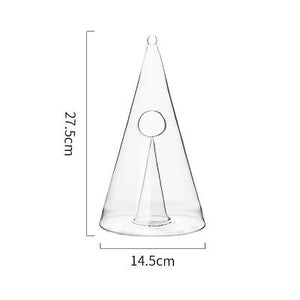 Decanter Handmade Crystal Red Wine Brandy Champagne Glasses Pyramid Decanter Bottle Jug Pourer Aerator For Family Bar