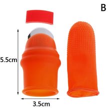 Load image into Gallery viewer, Silicone Thumb Knife Finger Protector Vegetable Harvesting Knife Plant Blade Scissors Cutting Rings Garden Gloves
