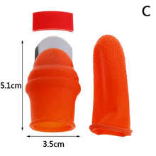 Load image into Gallery viewer, Silicone Thumb Knife Finger Protector Vegetable Harvesting Knife Plant Blade Scissors Cutting Rings Garden Gloves
