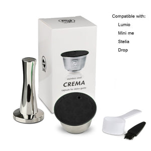 2020  New Fashion Comfortable Multi-pattern Household Stainless Steel Coffee Filter Reusable Coffee Capsule Make For Dolce Gusto