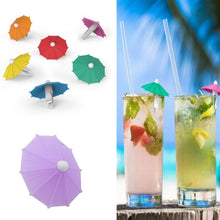 Load image into Gallery viewer, 6pcs Silicone Party Umbrella Wine Glass Marker Charms Drinking Buddy Cup Identification Cup Identifier Cup Label Tag Sign Mark

